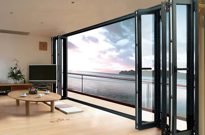 凯铭德75系统全景折叠门